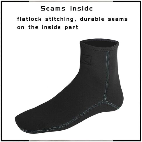 OMGear Water Socks Neoprene Socks Beach Booties 3mm 5mm Anti-Slip Wetsuit Footwear Fin Swim Sand Proof Socks in Saudi Arabia