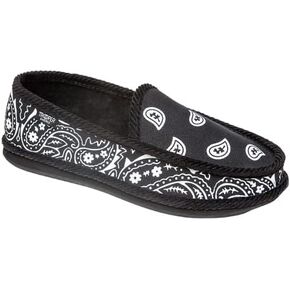 Trooper America Men and Women KS-002 Black Bandana Paisley Slip-On | Cozy, Colorful House Shoe Slippers | Ultra Cushion For Indoor and Outdoor in Saudi Arabia