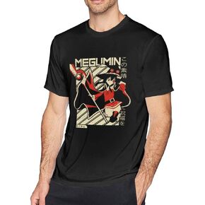 Men Megumin KonoSuba T-Shirt Tee Casual Blouse Tops Black in Saudi Arabia