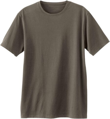 Fair Indigo Men's Organic Pima Cotton Short Sleeve Crew Neck T-Shirt in Saudi Arabia