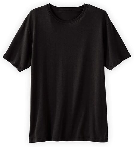 Fair Indigo Men's Organic Pima Cotton Short Sleeve Crew Neck T-Shirt in Kuwait