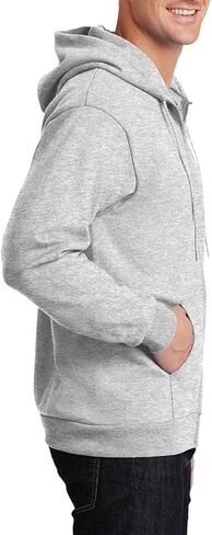 JustBlanks Mens Long Sleeve Hooded Sweatshirt Heavyweight Full-Zip Fleece Hoodie Sweatshirt for Men in Kuwait