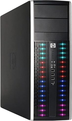 HP Custom Built RGB Lights PC Compaq Elite 8300 Tower Desktop Computer Intel Core i5-3470 3.20GHz 8GB RAM 512GB SSD, Windows 10, Keyboard & Mouse Wi-Fi (Renewed) in Saudi Arabia