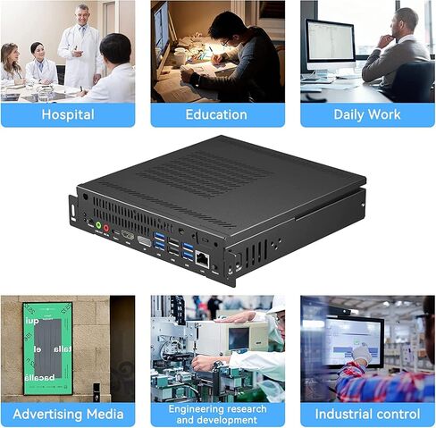 تيبورن كمبيوتر صغير ويندوز 10، معالج انتل I5-9300H رباعي النواة، كمبيوتر مكتبي مكتبي 4K UHD شاشة مزدوجة HDMI/DP، 2.4G+5G واي فاي بلوتوث 4.2 للمكتب والتعليم والصناعة، الخ in Saudi Arabia