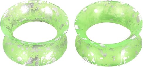 Stuppendux 1 زوج ملون لينة سيليكون مرنة الأذن الجلد الأنفاق المقابس المتوسع مقاييس ثقب الجسم جوفاء 2G-3/4 in Kuwait