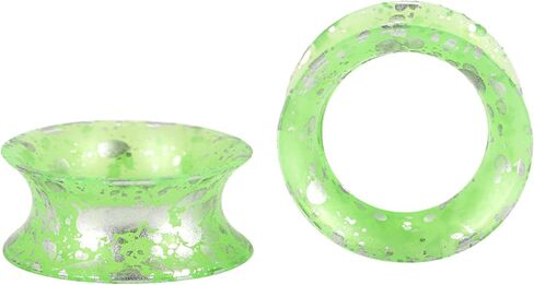 Stuppendux 1 زوج ملون لينة سيليكون مرنة الأذن الجلد الأنفاق المقابس المتوسع مقاييس ثقب الجسم جوفاء 2G-3/4 in Kuwait