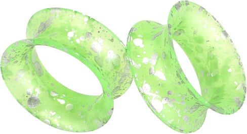 Stuppendux 1 زوج ملون لينة سيليكون مرنة الأذن الجلد الأنفاق المقابس المتوسع مقاييس ثقب الجسم جوفاء 2G-3/4 in Kuwait