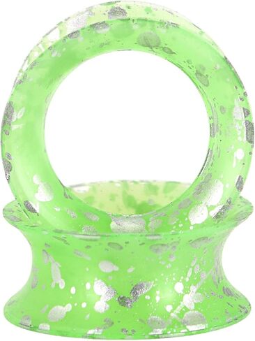 Stuppendux 1 زوج ملون لينة سيليكون مرنة الأذن الجلد الأنفاق المقابس المتوسع مقاييس ثقب الجسم جوفاء 2G-3/4 in Kuwait