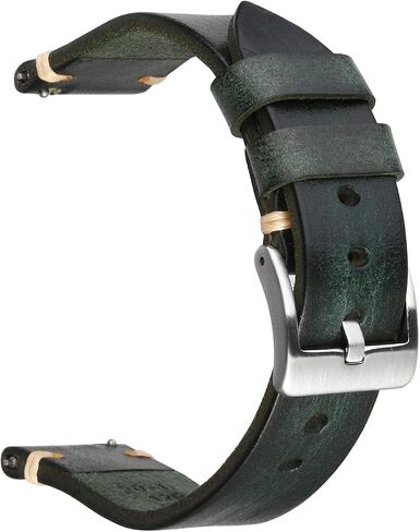 Retro Handmade Watch Band, Quick Release Vintage Leather Watch Strap Replacement,Choice of Width-18mm 20mm 22mm 24mm or 26mm in Saudi Arabia