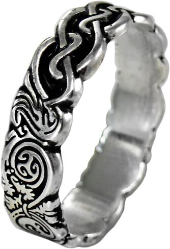 Sterling Silver Celtic knot Pentacle Banshee Guardian Ring Jewelry (Size 4-12) in Kuwait