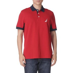 Nautica Men's Classic Fit Short Sleeve Performance Pique Polo Shirt in Saudi Arabia