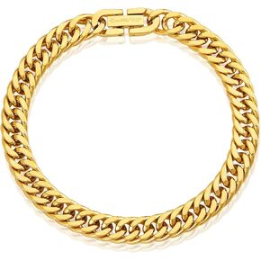 West Coast Jewelry | Crucible Polished Stainless Steel Curb Chain Bracelet (8mm) - 8.25" in Saudi Arabia