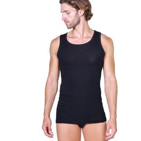 EGI ® Luxury Wool Silk Men's Sleeveless Shirt Muscle Tank Top. Proudly Made in Italy.