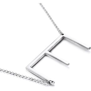 Yiyang Initial Necklace Large Letter Pendant Personalized Birthday Day Gift for Women Sister Wife Daugther Friend