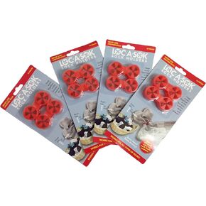 Loc A Sok Sock Locks (Pack of 40 - Purple, Pink, Blue and Red)