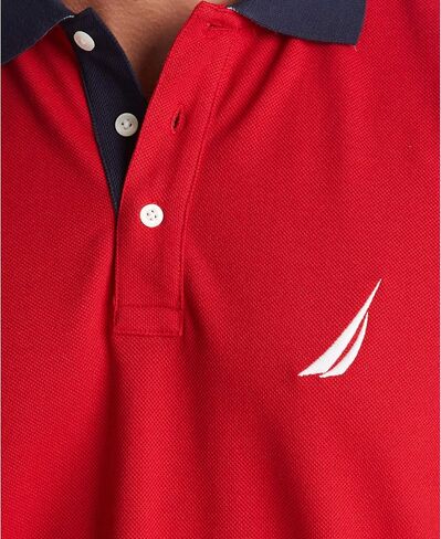 Nautica Men's Classic Fit Short Sleeve Performance Pique Polo Shirt in Saudi Arabia