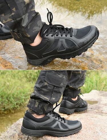 حذاء CIOR الرجالي M5 Cross Trainer أسود الإعصار قابل للتنفس وغير قابل للانزلاق ومقاوم للاهتراء، حذاء تنس كاجوال مريح للجري والمشي in Kuwait