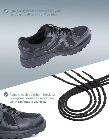 حذاء CIOR الرجالي M5 Cross Trainer أسود الإعصار قابل للتنفس وغير قابل للانزلاق ومقاوم للاهتراء، حذاء تنس كاجوال مريح للجري والمشي in Kuwait