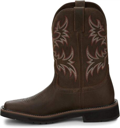Justin Men's Driller Western Work Boot Soft Toe Tan 11.5 EE in Kuwait