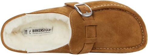 Birkenstock Unisex Buckley Shearling Suede Tea Sandals 8 W / 6 M US in Saudi Arabia