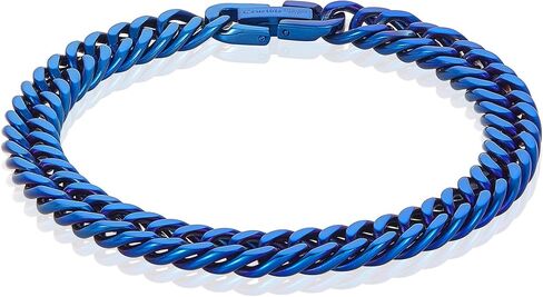 West Coast Jewelry | Crucible Polished Stainless Steel Curb Chain Bracelet (8mm) - 8.25" in Kuwait