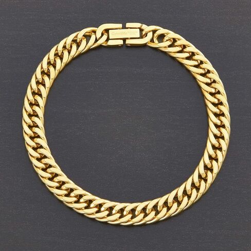West Coast Jewelry | Crucible Polished Stainless Steel Curb Chain Bracelet (8mm) - 8.25" in Saudi Arabia