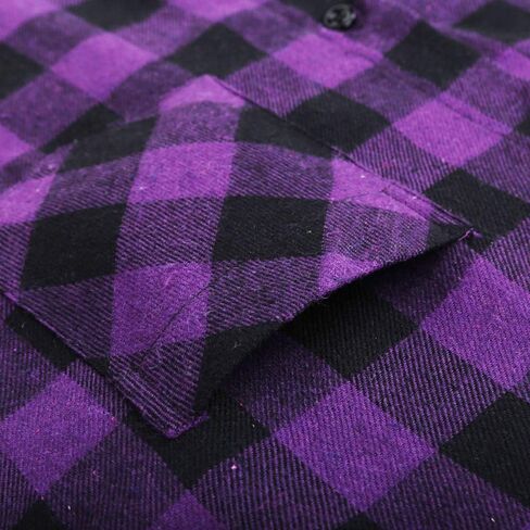 Leonal Men's Dress Long Sleeve Buffalo Plaid Checked Flannel Shirt in Kuwait