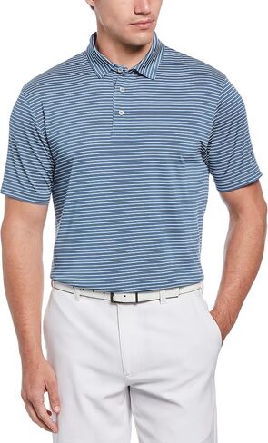 PGA TOUR Men's Feeder Stripe Short Sleeve Golf Polo Shirt in Kuwait