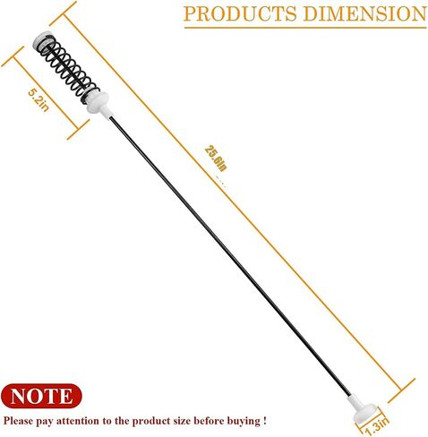 قضيب تعليق DC97-16350C لغسالات سامسونج - 25.6 بوصة | 4 عبوات - استبدال بالضبط DC97-16350E DC97-05280H/K/X، DC97-16350J/K/S/T/U، DC97-05280W PS4276369، WA5451ANW WA45H7000AW.etc in Saudi Arabia