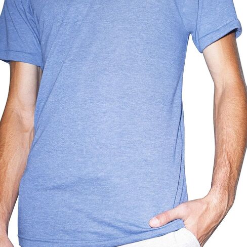 تي شيرت American Apparel للجنسين مصنوع من مزيج ثلاثي الأكمام in Kuwait
