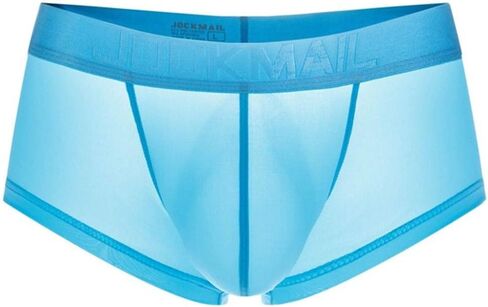 JOCKMAIL 4PCS/Packs Ice Silk Men Underwear Men Boxers Solid Convex Men Underpants Short Panties Male Boxers in Saudi Arabia