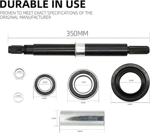 W10435302 Washer Tub Bearing Shaft & Seal Kit by Sikawai Compatible with Whirlpool Washing Machine Replaces W10435301 AP5325033 2118925 in Saudi Arabia