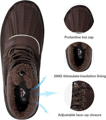 NORTIV 8 Men's Insulated Warm Winter Snow Boots in Saudi Arabia