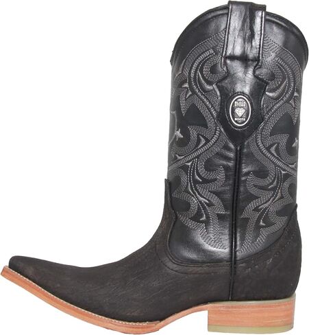 Western Shops Mens Leather Cowboy Boot Snip Toe Western Leather Boot in Kuwait