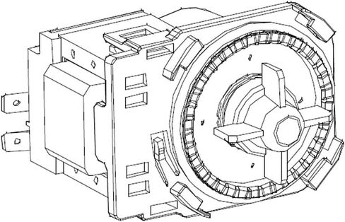 Samsung DD81-02635A Dishwasher Drain Pump Assembly Genuine Original Equipment Manufacturer (OEM) Part in Saudi Arabia