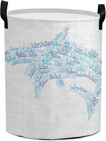 Custom Laundry Hamper with Name Personalized Laundry Baskets Collapsible Clothes Storage Basket with Handle for Bathroom Living Room Bedroom (butterfly) in Kuwait