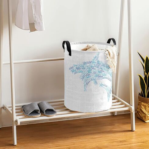 Custom Laundry Hamper with Name Personalized Laundry Baskets Collapsible Clothes Storage Basket with Handle for Bathroom Living Room Bedroom (butterfly) in Kuwait