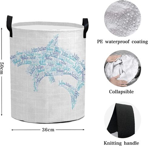 Custom Laundry Hamper with Name Personalized Laundry Baskets Collapsible Clothes Storage Basket with Handle for Bathroom Living Room Bedroom (butterfly) in Kuwait