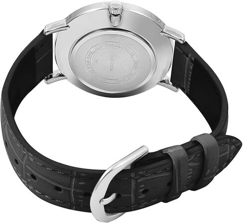 Casio MTP-VT01L-1B Men's Minimalistic Black Dial Black Leather Band Analog Watch in Saudi Arabia