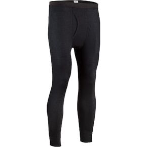 Indera Men's Performance Rib Knit Thermal Underwear Pant with Silvadur, Black, 3X in Kuwait