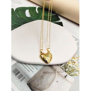 INENIMARTJ Matching Necklaces for Couples, Pinky Promise Matching Necklaces, Couple Heart Pendant Necklace, Matching Couple Necklaces for Him and Her, Best Friends Matching Necklace in Saudi Arabia
