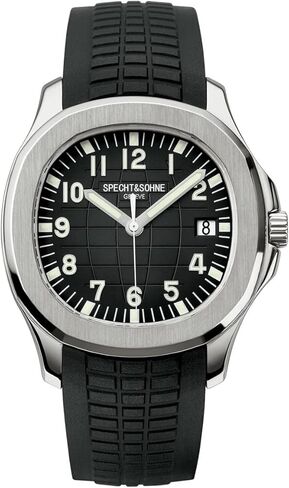 TACTO Specht&Sohne Automatic Watches for Men Rubber Strap Miyota 8215 Movt Classic Mechanical Sport Wristwatch Waterproof 42MM in Saudi Arabia