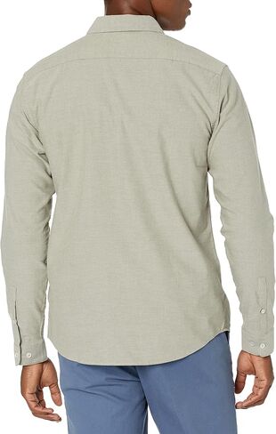 RVCA Men's Slim Fit Long Sleeve Oxford Stretch Woven Button Up Shirt in Saudi Arabia