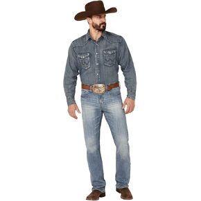 Cody James Men's Buckskin Light Wash Stretch Slim Straight Jeans Blue 33W x 36L in Kuwait