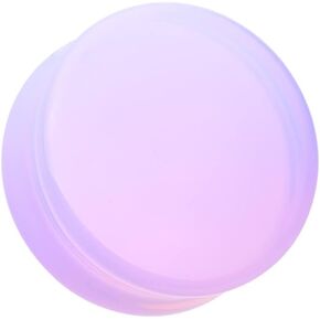 Covet Jewelry Lavender Opalite Stone Double Flared Ear Gauge Plug in Saudi Arabia