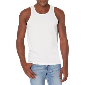 Organic Signatures Men Crewneck Undershirts Soft 100% Cotton Tank Tops Pack of 3 in Saudi Arabia