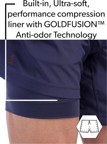 Rhone Men's 7" Mako Short Athletic Workout Shorts with Anti-Odor, Quick-Dry, 4-Way Stretch Fabric in Saudi Arabia