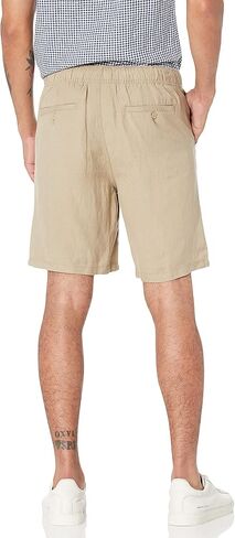 Amazon Essentials Men's Classic-Fit Flat-Front 9" Linen Short in Saudi Arabia