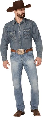 Cody James Men's Buckskin Light Wash Stretch Slim Straight Jeans Blue 33W x 36L in Kuwait