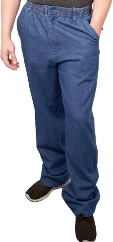 LD Sport Full Elastic Denim Pants- 541134 in Saudi Arabia